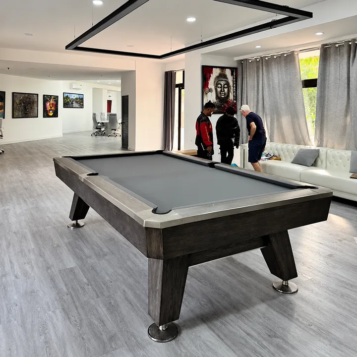 Billard américain Belfort en bois massif, vue 2 sur 6