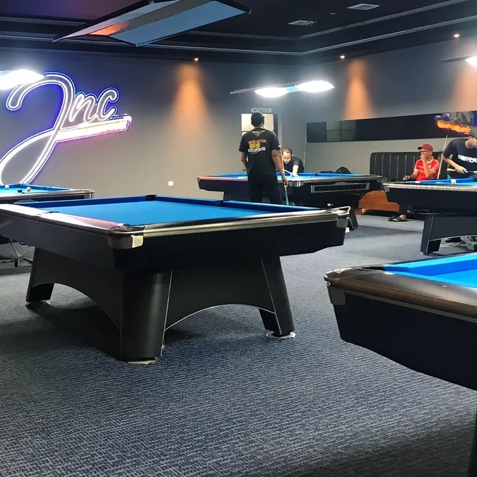 Billard américain Besançon en bois massif, vue 3 sur 6