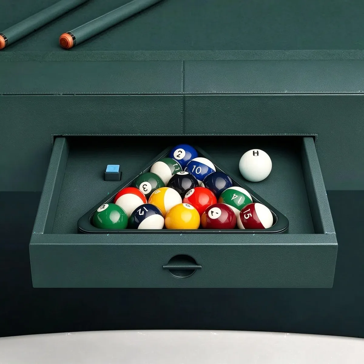 Billard américain Fécamp en bois massif, vue 5 sur 6