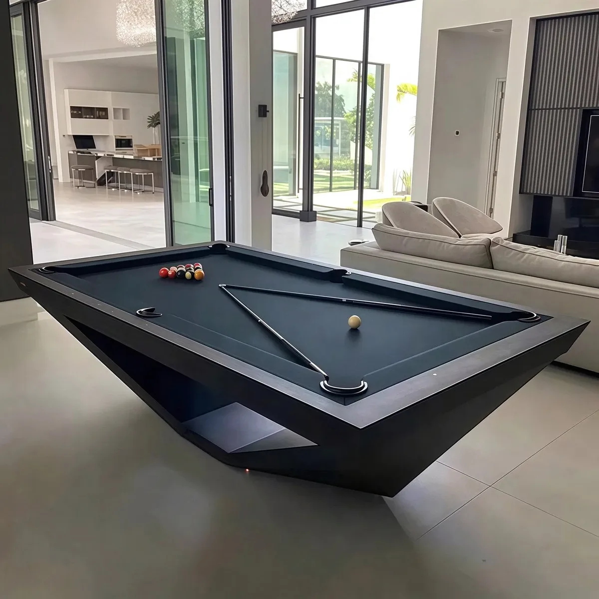 Billard américain Morlaix en bois massif, vue 5 sur 6