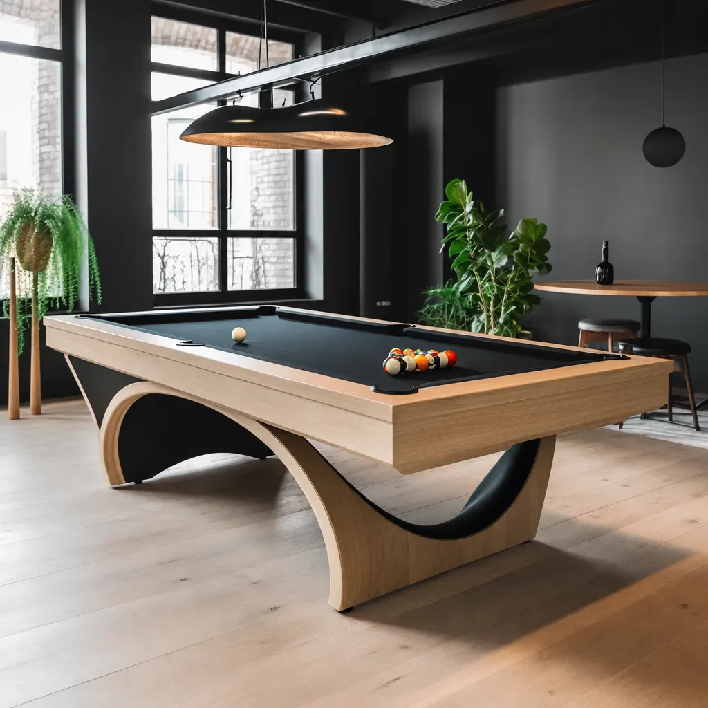Billard américain Redon en bois massif, vue 2 sur 5