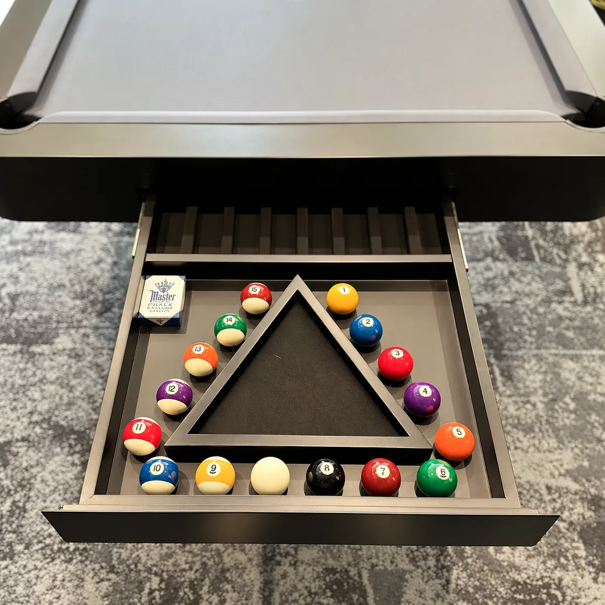 Billard américain Sedan en bois massif, vue 2 sur 6
