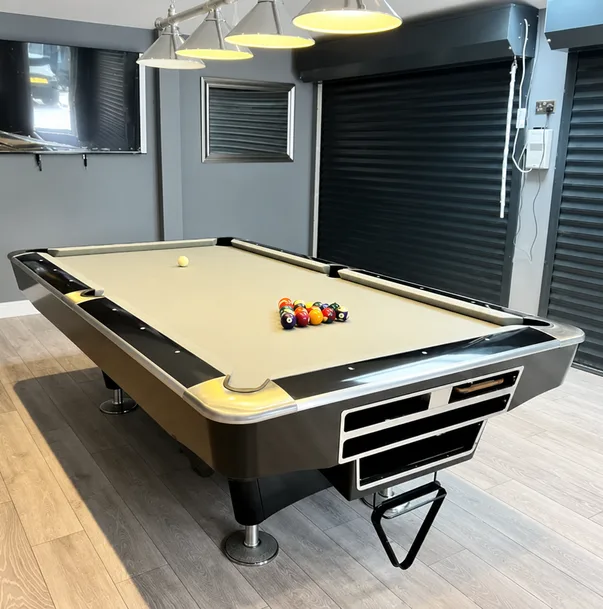 Billard américain Troyes en bois massif, retour de billes, vue 4 sur 6