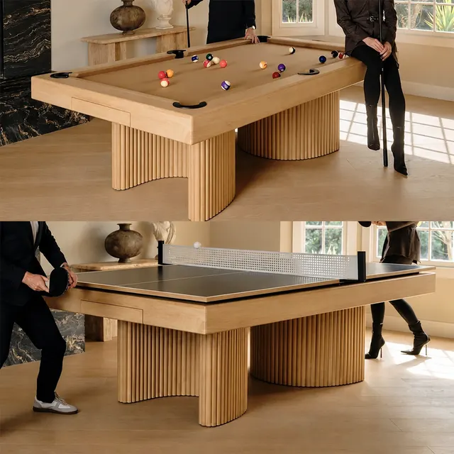 Billard convertible 3 en 1 Gordes, table à manger et ping-pong