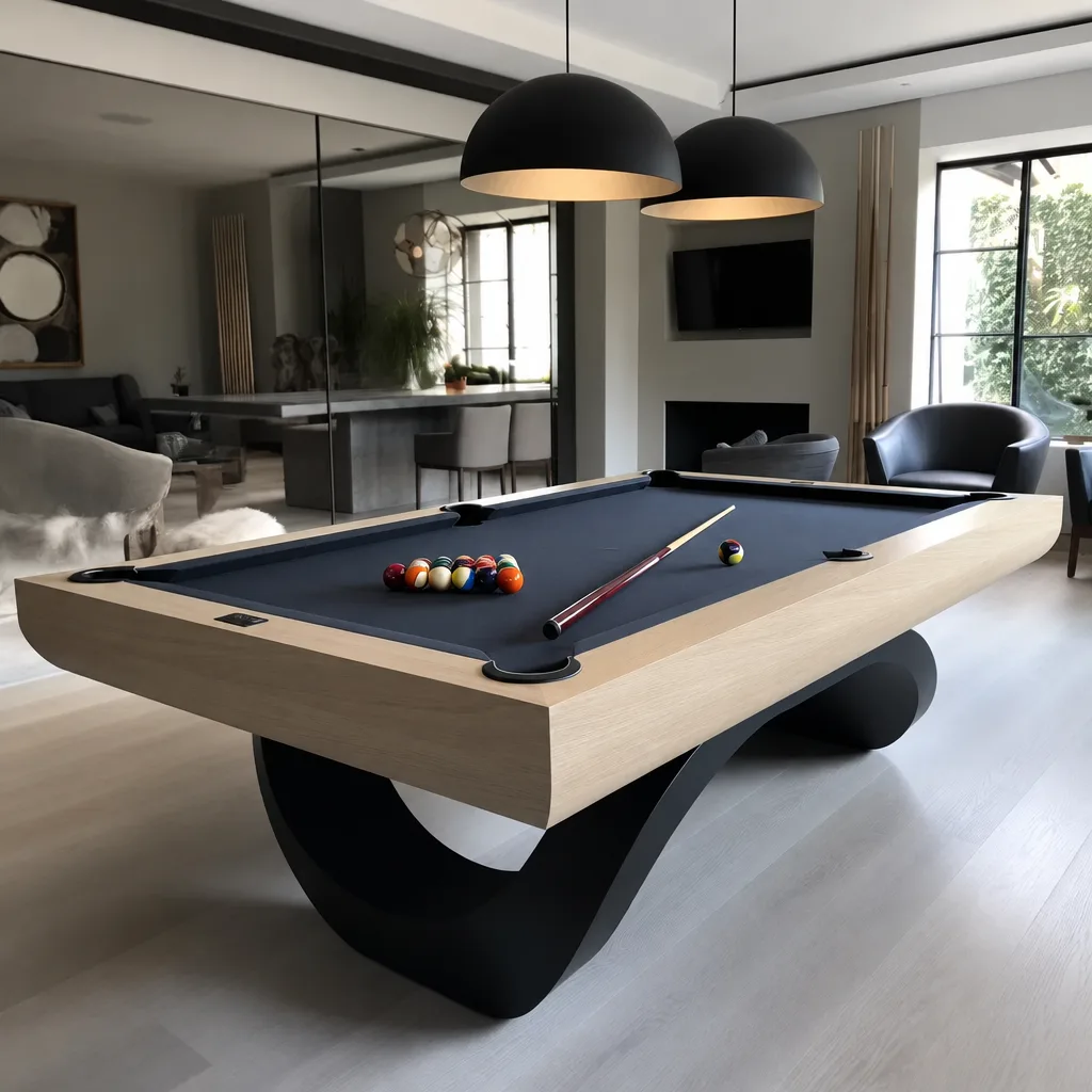 Billard convertible Cauterets en table à manger, vue 4 sur 5