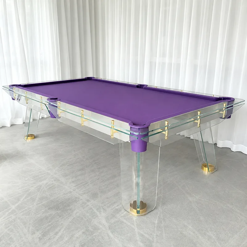 Billard en verre Loches, plateau en ardoise, vue 3 sur 6
