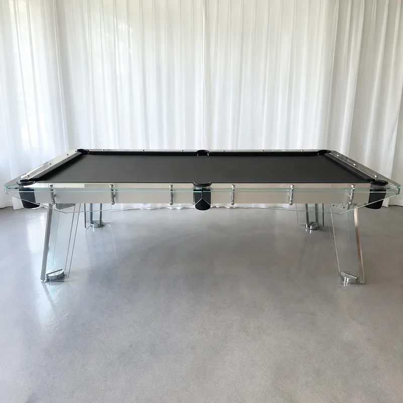 Billard en verre Loches, plateau en ardoise, vue 4 sur 6