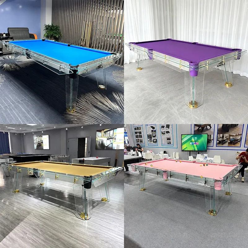 Billard en verre Loches, plateau en ardoise, vue 5 sur 6