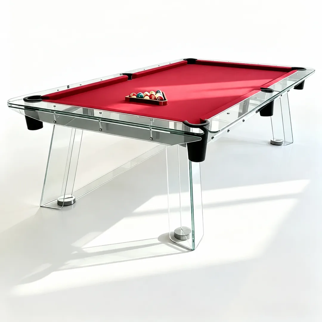 Billard en verre Montrésor, plateau en ardoise, vue 4 sur 6