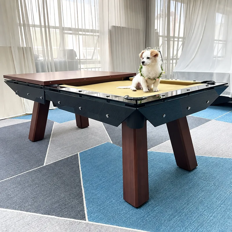 Billard en verre Valençay, plateau en ardoise, vue 2 sur 5