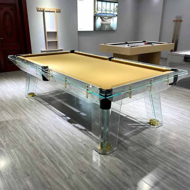 Billard en verre Valençay, plateau en ardoise, vue 4 sur 5