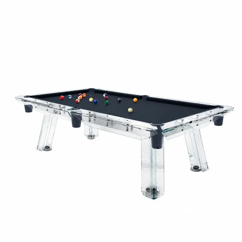 Billard en verre Villandry, plateau en ardoise, vue 4 sur 6